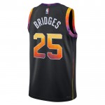 Maillot NBA Phoenix Suns Mikal Bridges 25 Jordan 2022-23 Statement Edition Noir Swingman - Homme